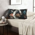 thumbnail image 6 of Fuzoiu Pirate Bulldog On Deck Print Fuzzy Pillowcases, Super Soft Pillow Case Cover with Zipper for Bedroom, Sofa, Couch,Cozy Pillow Shams for All Seasons-20"x30", 6 of 6