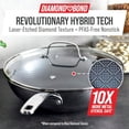 thumbnail image 2 of Hybrid Nonstick Stainl Steel 12 Wok with Lid PFAS-Free Ceramic Diamond Bond Stir-Fry Pan Induction Ready Dishwasher Oven Safe Metal Utensil Safe Stay-Cool Handle Sier, 2 of 8