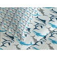 thumbnail image 4 of Ambesonne Shark Quilted Bedspread Set 3 Pcs, Dangerous Deep Seas, Queen Size, Blue Navy Blue Grey, 4 of 5