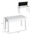 thumbnail image 4 of Miekor Furniture Piano Bench, Duet Piano Chair No9201, 4 of 6
