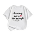 thumbnail image 4 of Toddler Kids Girls Letter Print Tees Graphic Short Sleeve T Shirt Cute Summer Tops Round Neck Comfortable T Shirt size 8-9T, 4 of 4