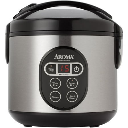 Aroma 8-Cup Digital Rice Cooker and Food Steamer - Walmart.com