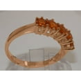 thumbnail image 4 of LBG British Made 9k Rose Gold Natural Citrine Womens Eternity Ring - 33 size options - Size 7.5, 4 of 8