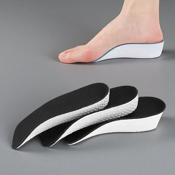 3.5cm Height Increase Insoles (2 Pairs) - Arch Support for Plantar Fasciitis & Flat Feet Relief, Breathable Cushion Insoles