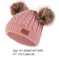 thumbnail image 3 of Bufanda y Gorro Qarigey para Bebé Invierno Cálido Marrón Rosa, 3 of 6