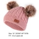 thumbnail image 2 of Sonducket Bufanda Bebé Invierno Cálido Kit Beanie Cap Delicada Elasticidad Protector Térmico Clima Frío Cómodo Calor Suministros Sombreros bola de pompón marrón rosa, 2 of 6