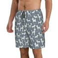 thumbnail image 2 of Naloa Poodle Dog Men's Beach Shorts, Surfing shorts, Swim trunks, Quick Dry Swim Trunks for Surfing Beach Fun - Large, 2 of 9