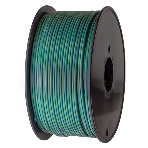 Prise d'Éclairage de Vacances Vert SPT-2 Fil Vierge en Vrac de Qualité Commerciale / 18 AWG 10 Ampères / 4 Bobines de Fil Vert de 250 Pieds / 1000 Pieds
