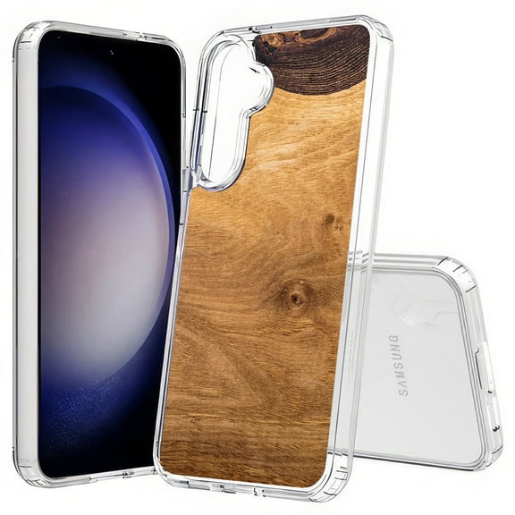 TalkingCase Slim Fit Phone Case Compatible for Samsung Galaxy S25 Plus(Not S25/ S25 Ultra), Wood Grain 9 Print, Lightweight,Flexible, USA Print