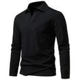 thumbnail image 2 of PuLe Rugby Shirt Muscle Shirts for Men Slim Fit Long Sleeve Golf Shirt Quick Dry Casual Stylish Clothes Fashion V Neck Laper Pullover, 2 of 2