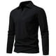 thumbnail image 1 of pstuiky camisas de manga larga para hombre, Blusas y camisas casuales de manga larga con cuello vuelto de color liso para hombre camisetas de hombre xxxxl, 1 of 4
