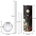 thumbnail image 6 of Mushroom 20 oz Tumbler with Straw and Lid, Stainless Steel Double Wall Insulated Water Bottle, Cute Mushroom Cups for Women Men, 6 of 6