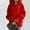 Red, variant on Aloohaidyvio Jackets Plus Size,Womens Hoodie Zipper Long Coat Solid Color Pockets Long Sleeve Sweatshirts Tops