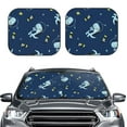thumbnail image 2 of Balery Space Dinosaur Sun Shield 2 Pack For Car Front Windows Foldable Sun Visor Protector Blocks Max Uv Rays And Keeps Your Vehicle Cool For Most Sedans Suv Truck, 2 of 7
