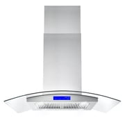 Joeaonz 36-Inch Island Mount Range Hood with 900 CFM, LED Lights, Touch Control
