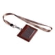 thumbnail image 1 of Porta credencial con correa Porta tarjetas de crédito bancarias transparente portátil Tarjetero rojo, 1 of 8