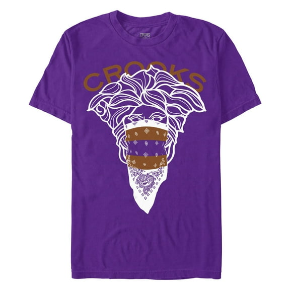 Men's Crooks & Castles Medusa Negative Photo Effect Graphic T-Shirt