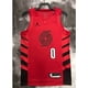 thumbnail image 1 of hot pressed 2023 nba Portland Blazers No. 0 Lillard red basketball jersey Gao Jiahui unisex, 1 of 1