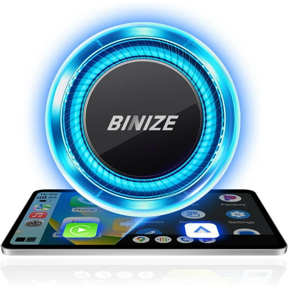 Binize Android 13 CarPlay AI Box, Wireless CarPlay Android Auto AI Box Support HDMI Output Support Only Car with OEM Wired CarPlay