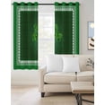thumbnail image 2 of St. Patrick's Day Blackout Curtains for Bedroom Living Room Darkening Curtains 96 Inches Long Green Shamrock Wooden Spring Window Curtain 2 Panels Set Window Treatment Grommet Drapes 52"x96", 2 of 9