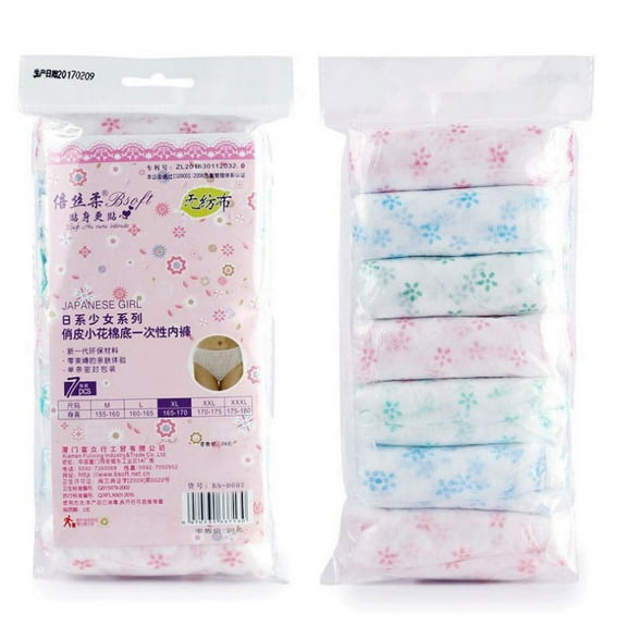 7pcs/lot Disposable Panties Maternity Underwear Panties/Women's Travel Prenatal Postpartum Paper non-woven Panties