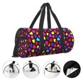 thumbnail image 3 of Easygdp Colorful Hearts Bolsa de Viaje, Bolsa de Mano, Bolsa de Gimnasio, Bolsa de Equipaje para Viaje, 3 of 6