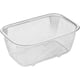 thumbnail image 1 of Colador rectangular de acero inoxidable con malla para aceite, ideal para papas fritas, verduras y frutas. También sirve como escurridor de mesa y fregadero., 1 of 5