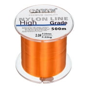 Uxcell 547Yard 7Lb Fluorocarbon Coated Monofilament Nylon Fishing Line Orange