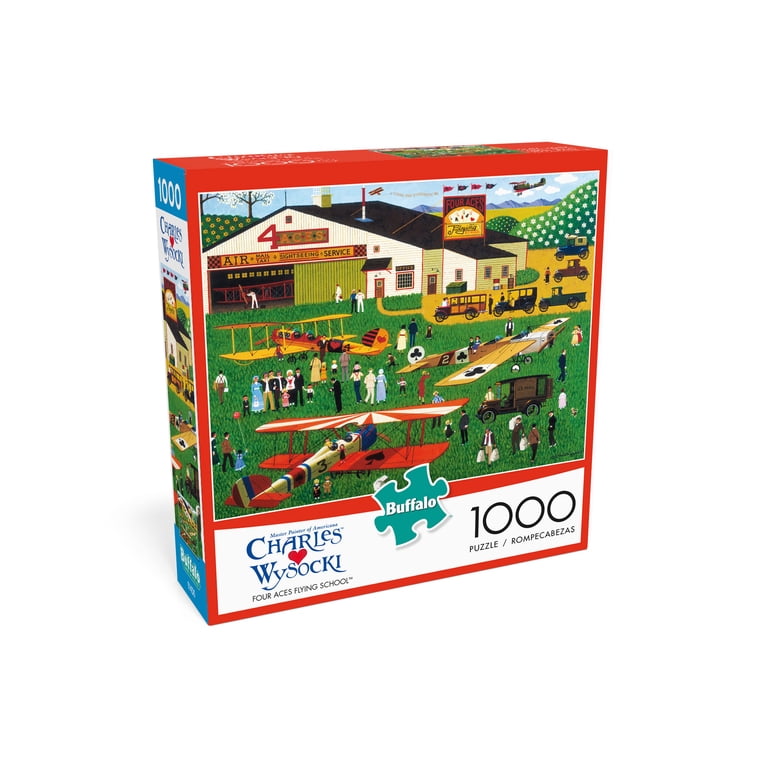 Buffalo Games - Charles Wysocki - Four Aces Flying School - 1000