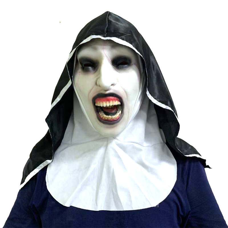 The conjuring 2 nun mask Halloween Costumes Clown Mask Adult Latex