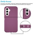 thumbnail image 5 of Njjex Shockproof Silicone Back Cover Cell Phone Case for Samsung Galaxy S23 FE, Burgundy, 5 of 7