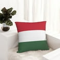 thumbnail image 5 of Decorative Throw Pillow Cover Hungarian Flag Square Pillowcases Cushion for Farmhouse Home Decor 26"x26", 5 of 7