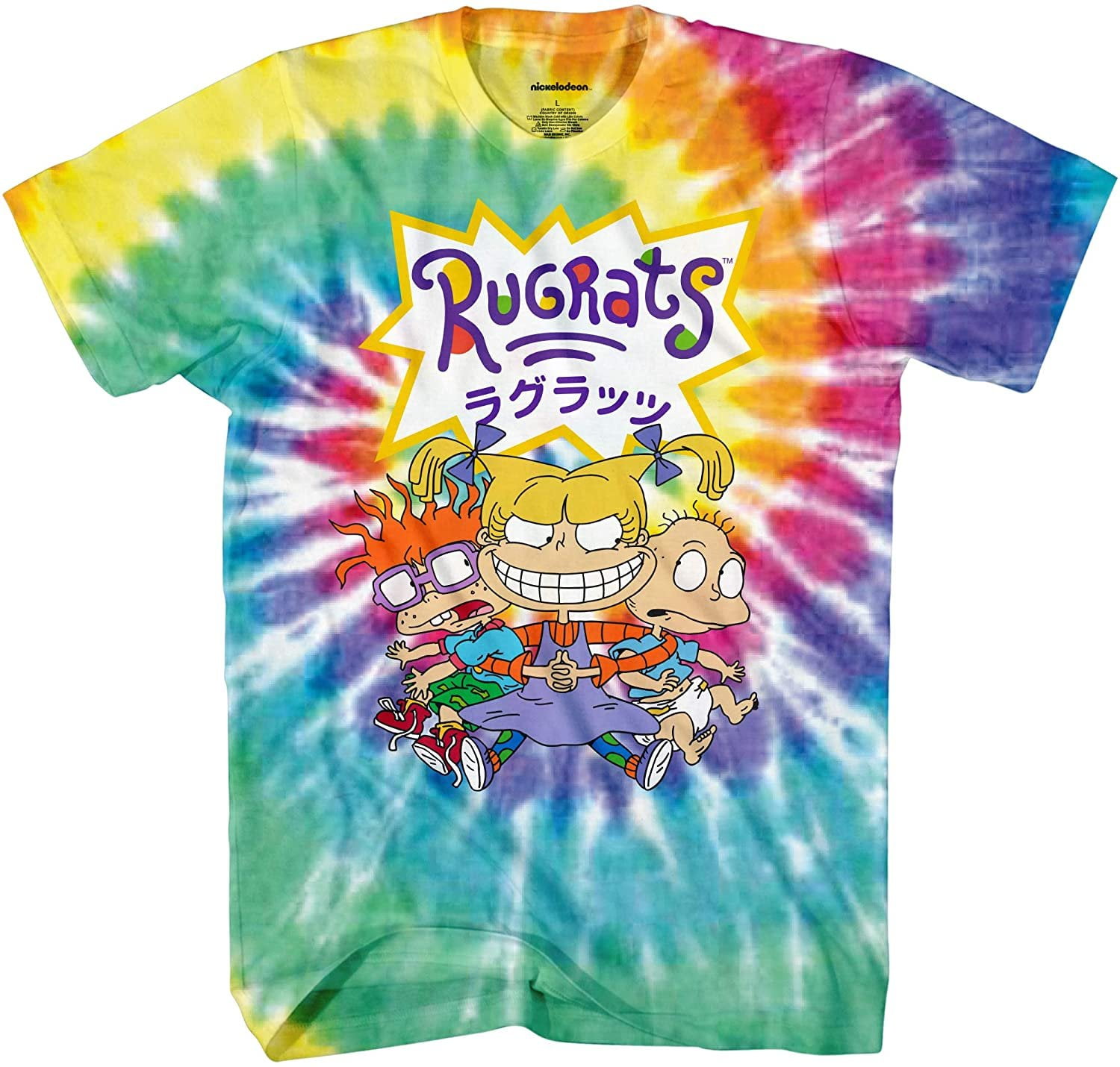 Nickelodeon Mens 90's Classic Shirt - Rugrats, Reptar, Ren 