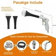 thumbnail image 2 of 2 Nozzle Car Air Pulse Cleaning Gun Kit for Car Upholstery Detailing Interior Dryer Air Blow Gun, 2 of 7