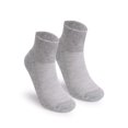 thumbnail image 2 of 3-Pack Low Cut Socks for Diabetics Men Women, Moisture-Wicking Wide Calf Socks, Non-Binding & Extra Wide Top (Light Gray), 2 of 8