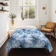 thumbnail image 4 of Blue Floral Spring Large Tapestry for Bedroom Wall Hanging Tapestry, Watercolor Art Elegant Botanical Ceiling Backdrop Tapestries Poster Blanket Wall Decor for Teens Room Living Room Dorm 85" x 90", 4 of 8