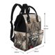 thumbnail image 2 of Fotbe Butterfly Cow With Flowers Mochila Maternidad - Lona de Sarga Impermeable, Mochila de Pañales de Gran Capacidad con Múltiples Bolsillos y Correas Ajustables, 2 of 6