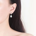 thumbnail image 7 of Water Drop Pearl Earrings Elegant Dangle Jewelry for Women Trendy Minimalist Accessories, 7 of 7
