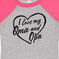 thumbnail image 4 of Inktastic I Love My Oma and Opa in Black Chalk Heart Boys or Girls Baby Bodysuit, 4 of 5