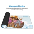 thumbnail image 4 of Pofeuu Rainbow Animals on Noah's Ark Print Desk Mat for Keyboard and Mouse，Computer Desk Matt for Desktop，Large Mouse Pad for Desk，Desk Pads on Top of Desks 12x31.5in, 4 of 8