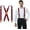 1.4''/Burgundy, variant on Suspenders for Men Heavy Duty Clips Elastic Adjustable Straps Vintage X Back