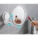 thumbnail image 5 of Espejo de belleza para baño, espejo negro de pared, espejo de maquillaje plegable Espejo unidireccional, 5 of 9