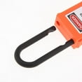 thumbnail image 4 of Xingzhi PL38-KD 38 mm PVC Curved Safety Padlock Lockout Orange 90x40x19 mm 1Set, 4 of 5