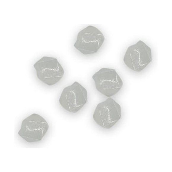 Thinsony 200 Pieces Luminous Stones Glowing Garden Pebbles Decoration Rock Dark Walkway Landscape Lawn for Outdoor Yard Indoor White