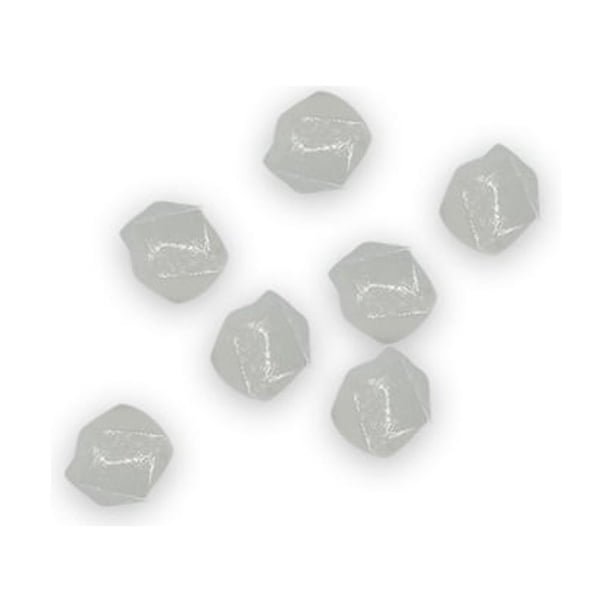 Cateissary 100 piezas de piedras luminosas, rocas brillantes, adorno decorativo de luz solar, decoración de paisaje al aire libre para el hogar, Jardín y Patio Blanco