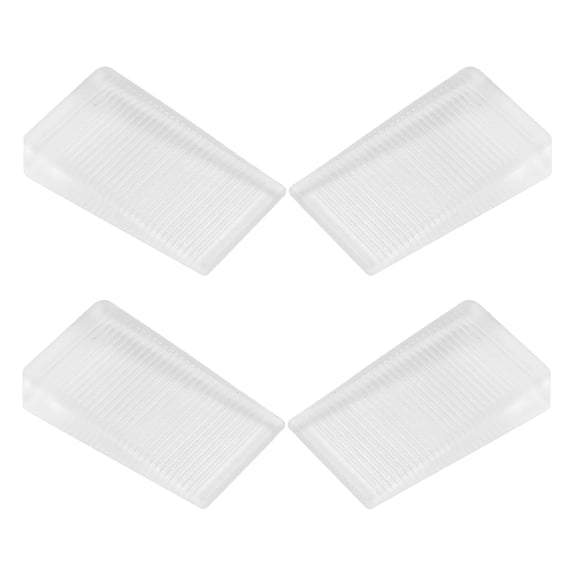 HINTRMENT 4Pcs Furniture Shims Leveling for Bed Levelers and Pool Table Shims Transparent PVC Floor Protection
