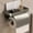 Gray, variant on Fmbmuo 2-in-1 Toilet Paper and Soap Holder - Bathroom Organizer with Roll Stopper