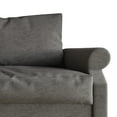 thumbnail image 2 of Castle Place Linen Upholstered Sofa, Dark Gray, 2 of 7