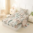 thumbnail image 2 of Homewish Vintage Bohemian Dreamcatcher Twin Sheets,Green Feathers Bedding,3 Pieces,1 Fitted Sheet and 1 Pillowcase, 2 of 6