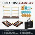 thumbnail image 3 of Hathaway Triple Play 3 in 1 Toss Game - Bean Bag, Washer, Ladder Toss, 3 of 7